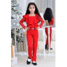 Нарядный комбинезон с рюшами