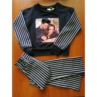 Костюм кофта со штанами полоска