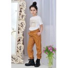 Джоггеры эко-кожа