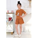 Костюм: футболка с шортами-юбкой