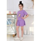 Костюм: футболка с шортами-юбкой