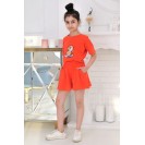 Костюм: футболка с шортами-юбкой