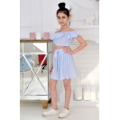 Летний комплект: топ с юбкой