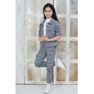 Костюм с жакетом и штанами клетка