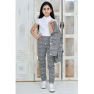 Костюм с жакетом и штанами клетка