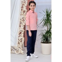 Блузка с брошью