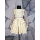 Ошатна велюрова сукня з фатином