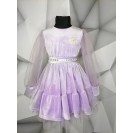 Ошатна велюрова сукня з фатином