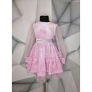 Ошатна велюрова сукня з фатином