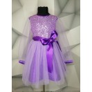 Пишна фатинова сукня з паєтками